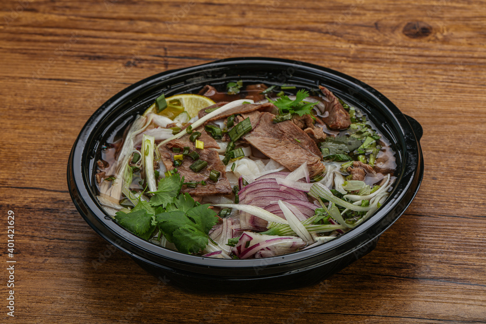 Vietnamese cuisine - Pho Bo soup Vietnamese cuisine - Pho Bo soup