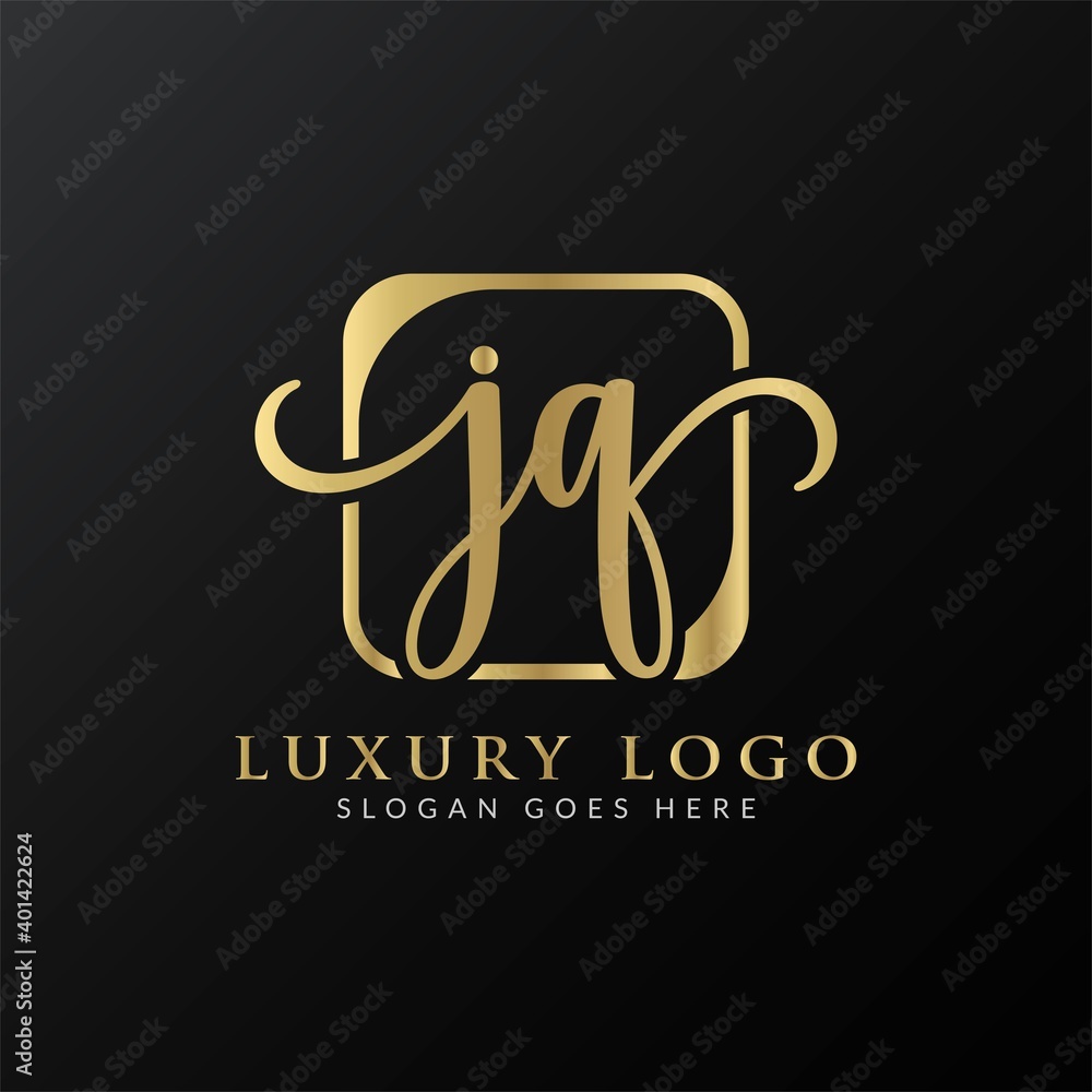 Creative letter JQ Logo Design Vector Template. Initial Luxury Letter JQ Logo Design Creative letter JQ Logo Design Vector Template. Initial Luxury Letter JQ Logo Design