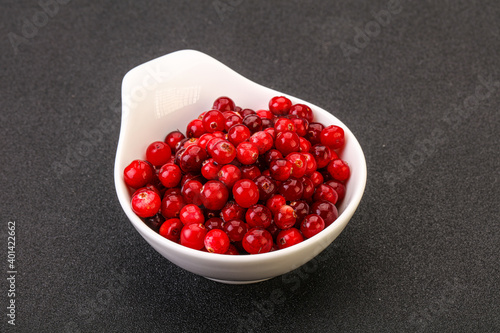 Sweet and tasty cranberry in the bowl