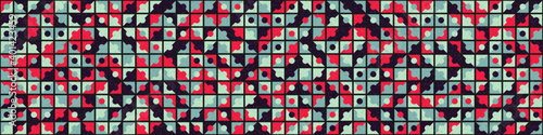 Abstract Geometric Pattern generative computational art illustration