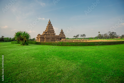 Photography Ancient Shore temple of Mahabalipuram, Tamil Nadu, India