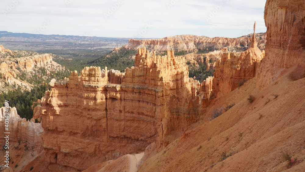 Brown Sand Rock Sculptures at Bryce Canyon National Park in Utah, USA. Brown Sand Rock Sculptures at Bryce Canyon National Park in Utah, USA.