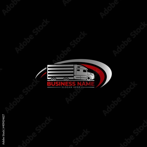 Trucking logo, Trucking Transportation. Trucking, cargo, delivery, Logistic