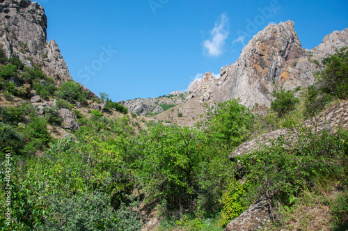 Rocks in Crimea near Panagia Lake