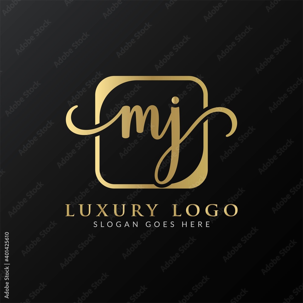 Initial MJ letter Logo Design vector Template. Luxury Letter MJ logo Design Initial MJ letter Logo Design vector Template. Luxury Letter MJ logo Design