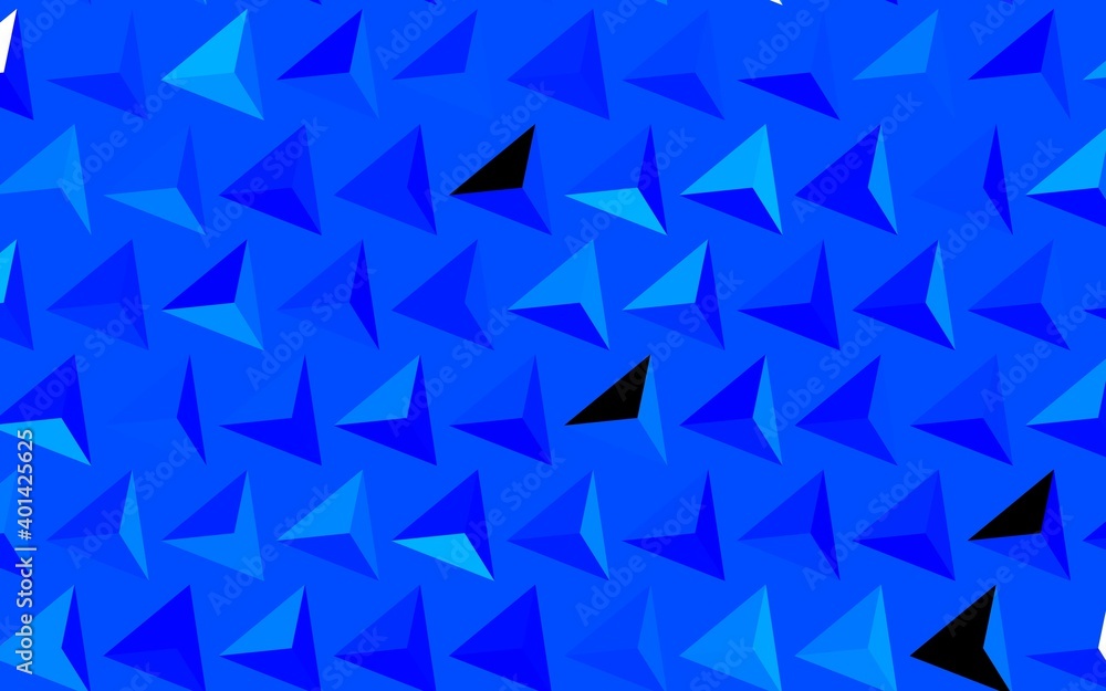 Dark BLUE vector texture with triangular style. Dark BLUE vector texture with triangular style.