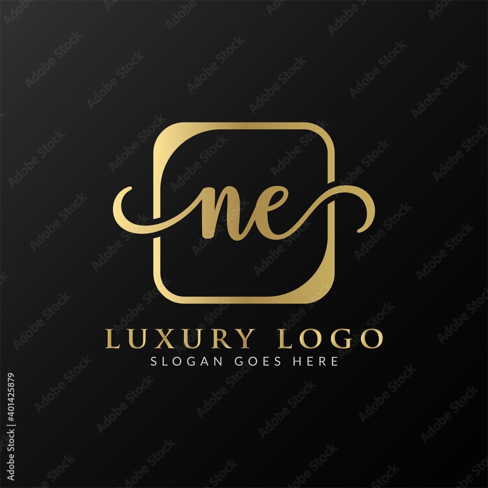 Initial Letter NE Logo Design Vector Template. NE Letter Logo Design Initial Letter NE Logo Design Vector Template. NE Letter Logo Design