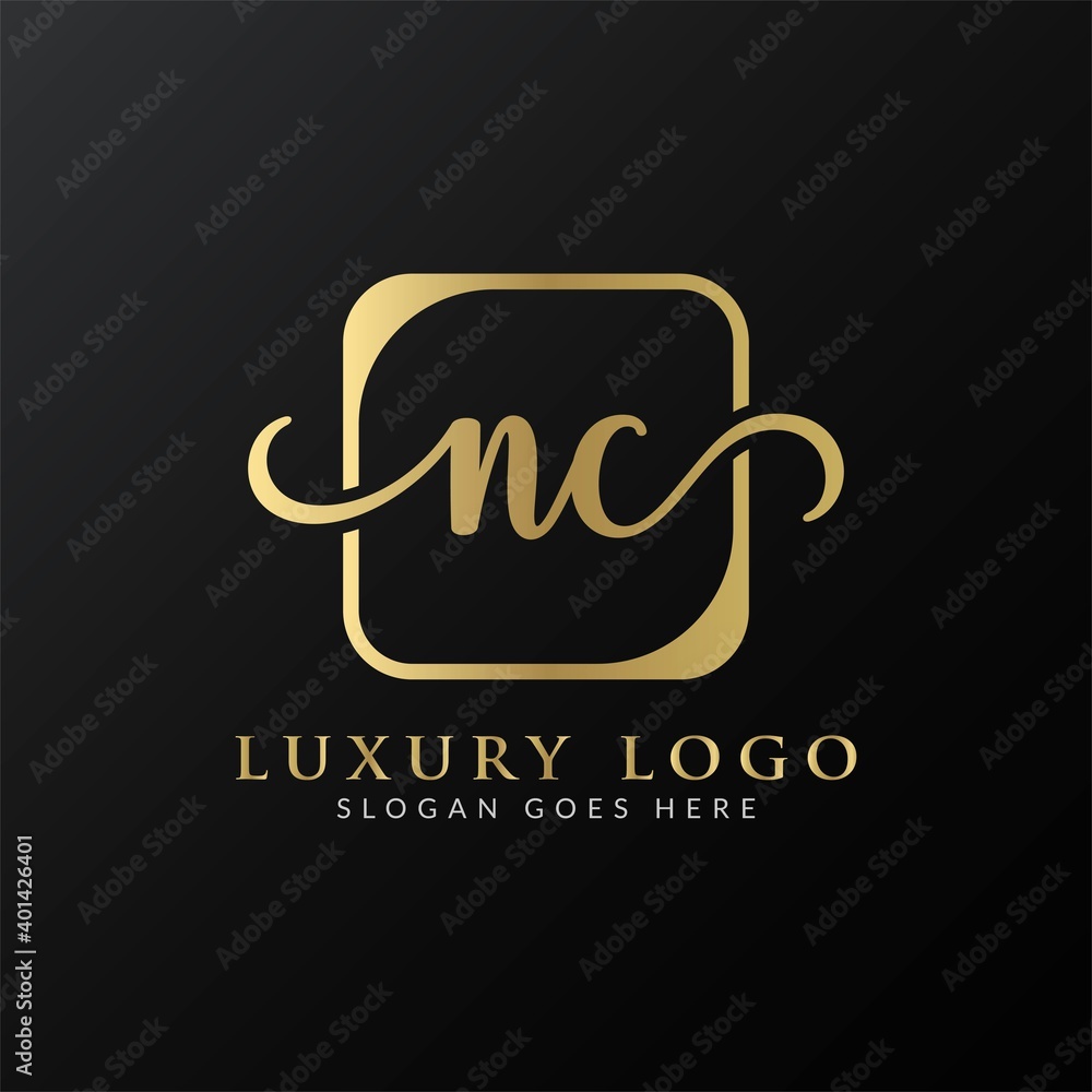 Initial Letter NC Logo Design Vector Template. NC Letter Logo Design Initial Letter NC Logo Design Vector Template. NC Letter Logo Design