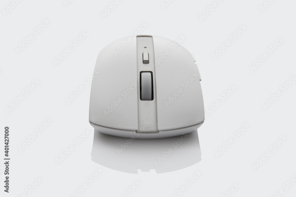 Wireless modern computer mouse on white background Wireless modern computer mouse on white background