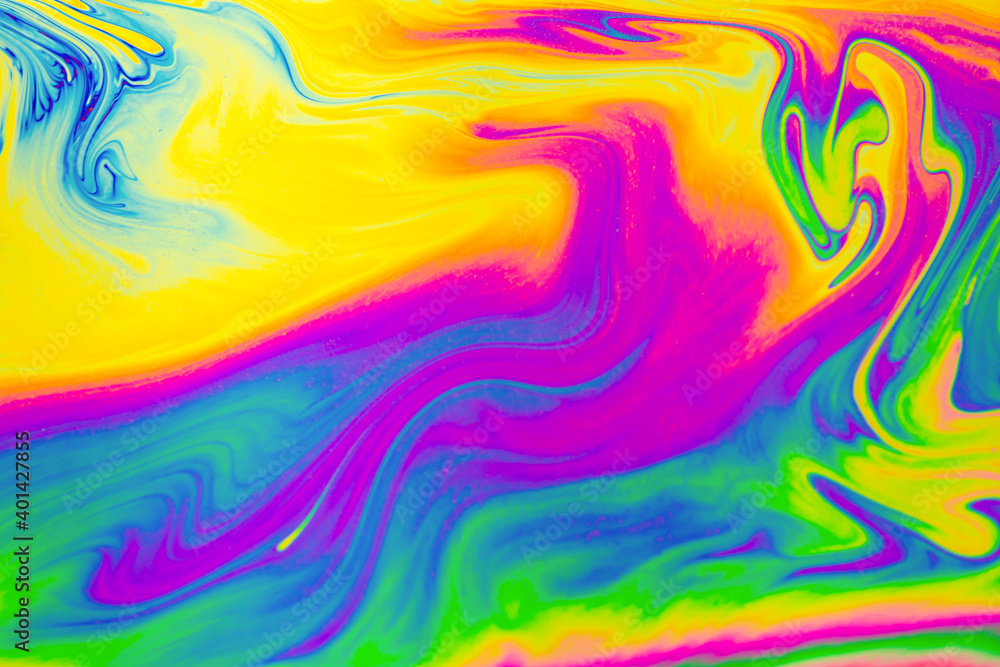 Psychedelic multicolored patterns background. Photo macro shot of soap bubbles Psychedelic multicolored patterns background. Photo macro shot of soap bubbles