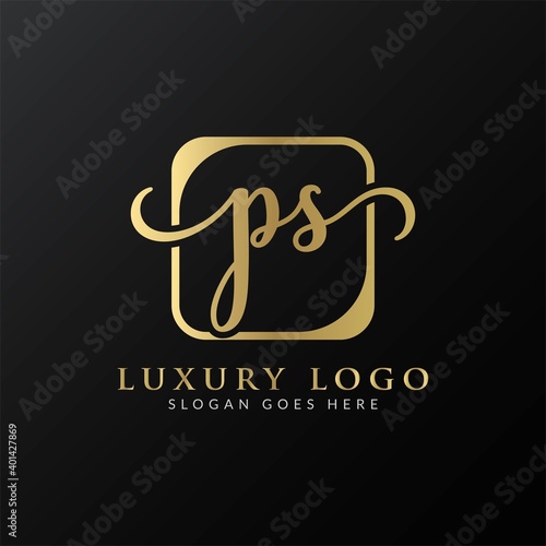 Initial PS Letter Logo Design Modern Typography Vector Template. Creative Luxury PS Logo Vector.