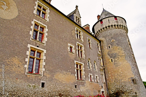 Cere la Ronde, France - july 15 2020 : medieval castle of Montpoupon photo