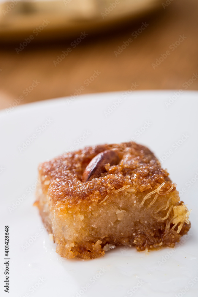 Oriental sweets on a white background Oriental sweets on a white background