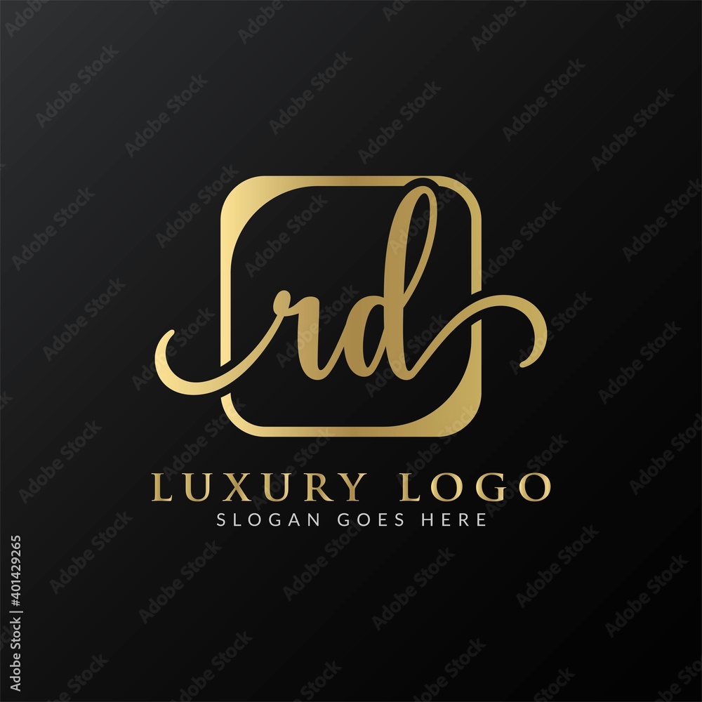 Initial rd letter Logo Design Modern Typography Vector Template. Creative Luxury letter rd logo design.