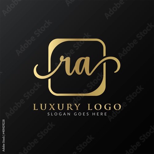 Initial ra letter Logo Design Modern Typography Vector Template. Creative Luxury letter ra logo design.