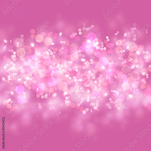 Fototapeta Naklejka Na Ścianę i Meble -  Pink bokeh abstract light background. Delicate colors
