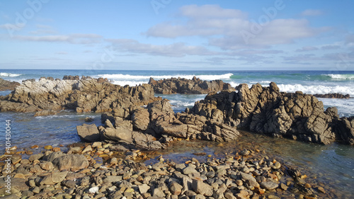 The rocky coast of Cape Agulhas