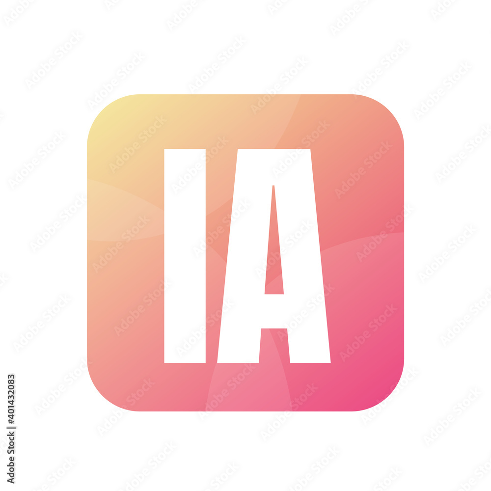 IA Letter Logo Design With Simple style IA Letter Logo Design With Simple style