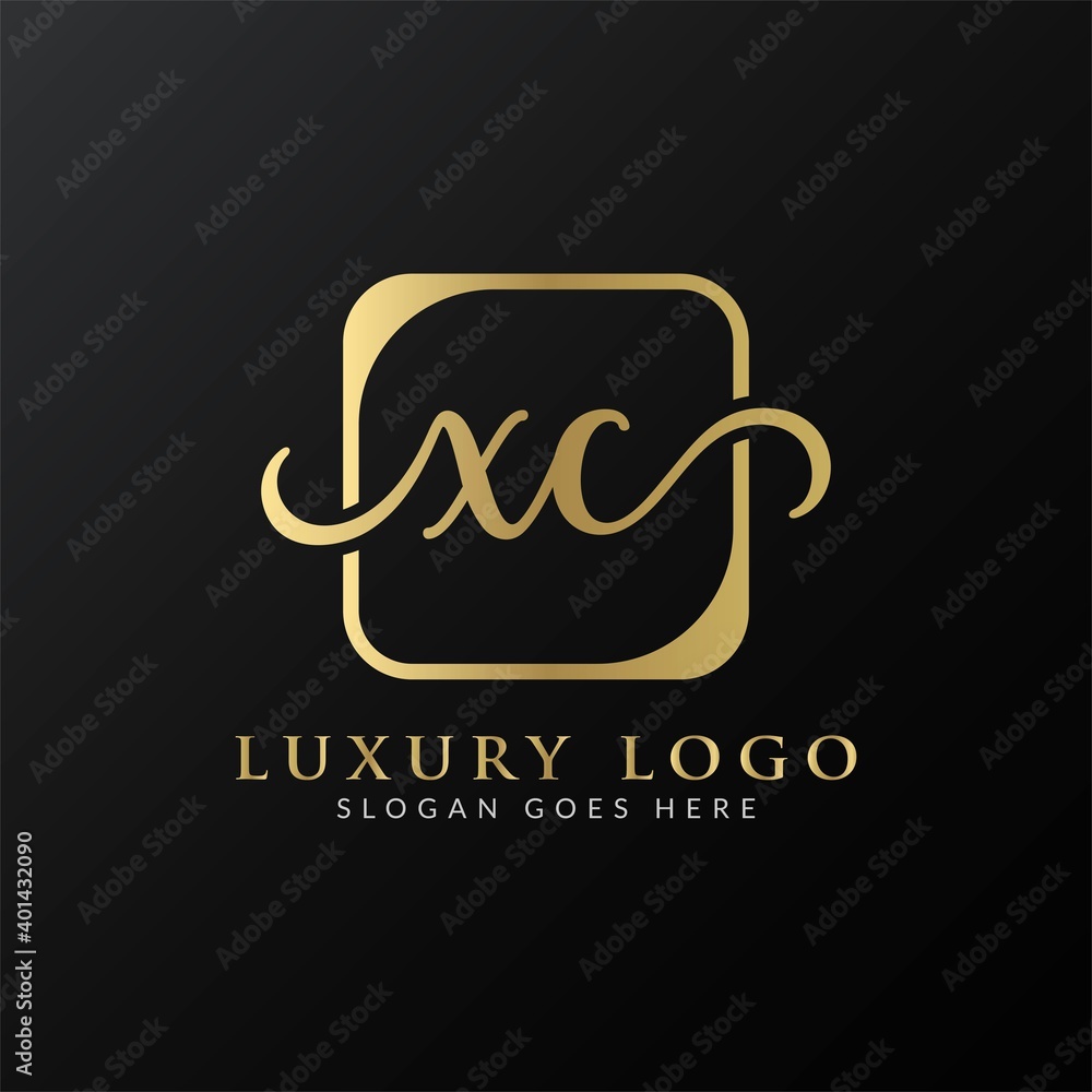 Creative letter XC Logo Design Vector Template. Initial Luxury Letter XC Logo Design Creative letter XC Logo Design Vector Template. Initial Luxury Letter XC Logo Design