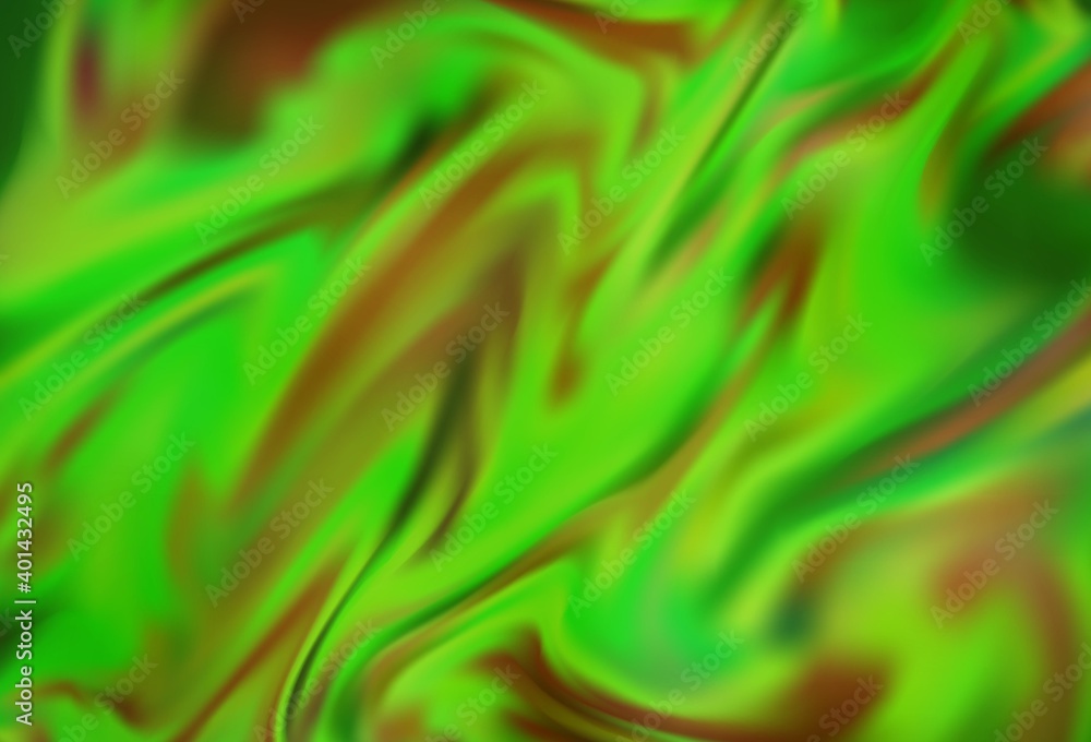Obraz premium Light Green vector blurred shine abstract template. Shining colored illustration in smart style. New way of your design.