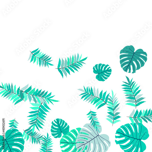 Fototapeta Naklejka Na Ścianę i Meble -  Tropical pattern. Vector tropical pattern