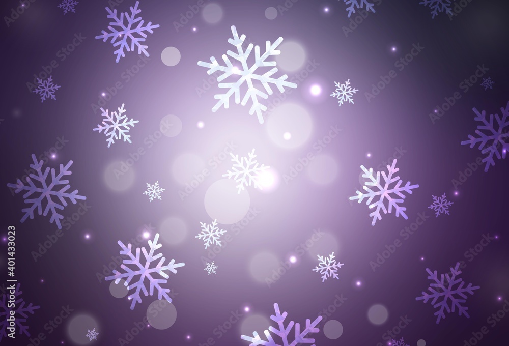 Dark Purple vector background in Xmas style. Dark Purple vector background in Xmas style.