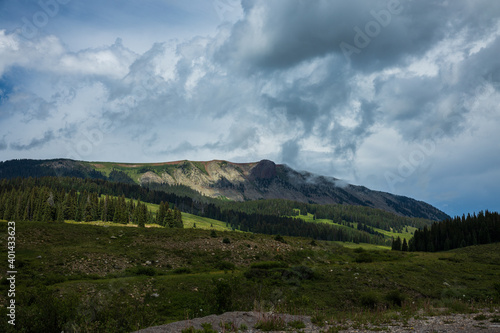 clouds over the mountains of Colorado