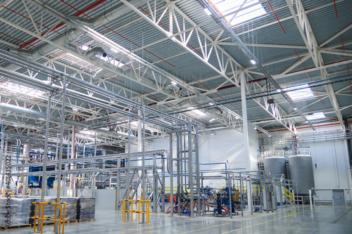 interior of a modern factory
