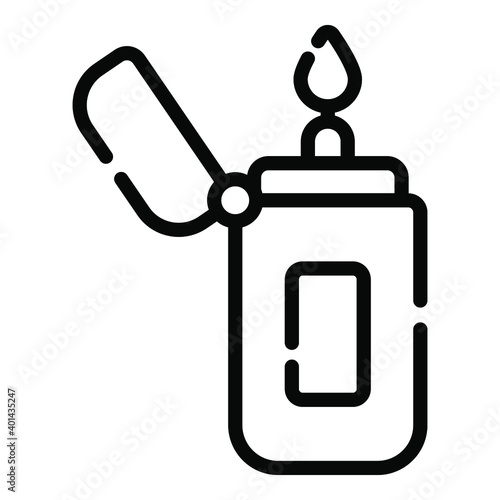 lighter line concept icon