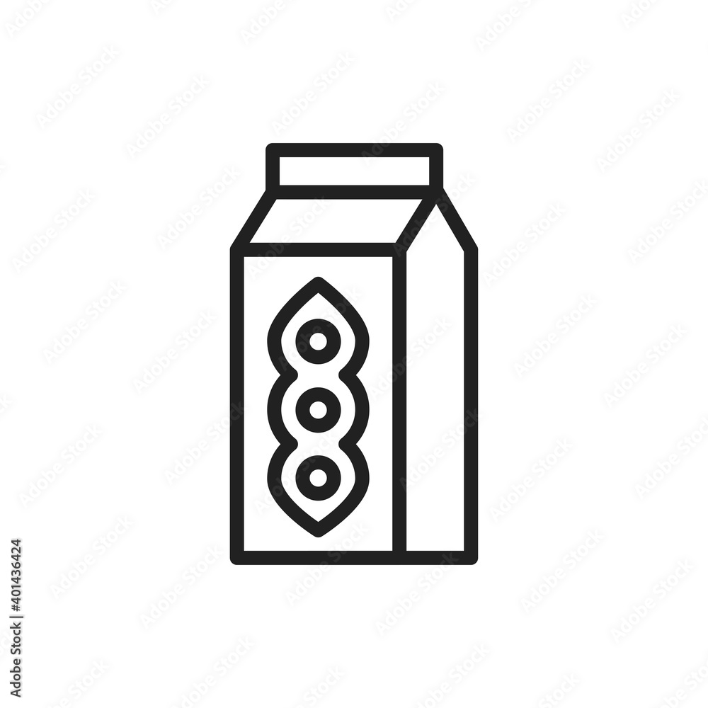 Organic soy milk line icon. Outline pictogram for web page. Organic soy milk line icon. Outline pictogram for web page.
