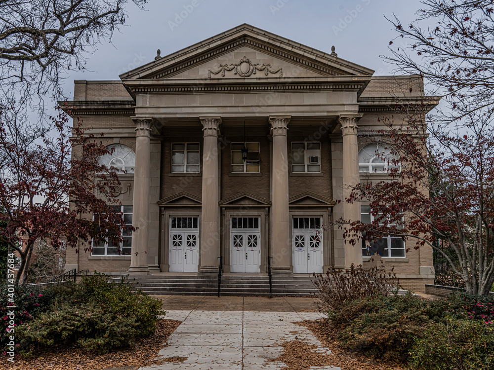 Fulton Chapel Building on the campus of theUniversity of Mississippi in Oxford. Built in 1927. Fulton Chapel Building on the campus of theUniversity of Mississippi in Oxford. Built in 1927.