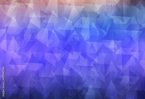 Light Purple vector background in polygonal style. © smaria2015