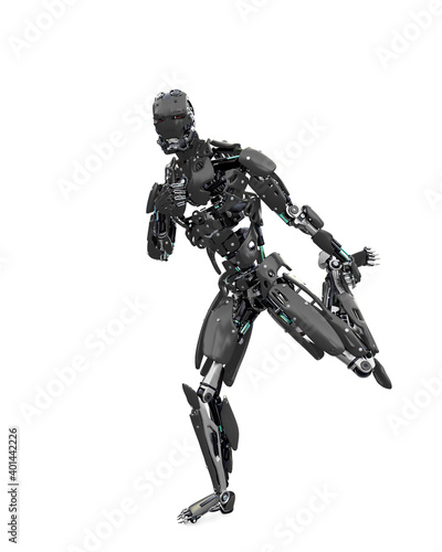 master cyber robot is dancing © DM7