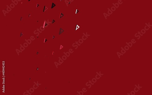 Dark Pink, Red vector background with polygonal style.