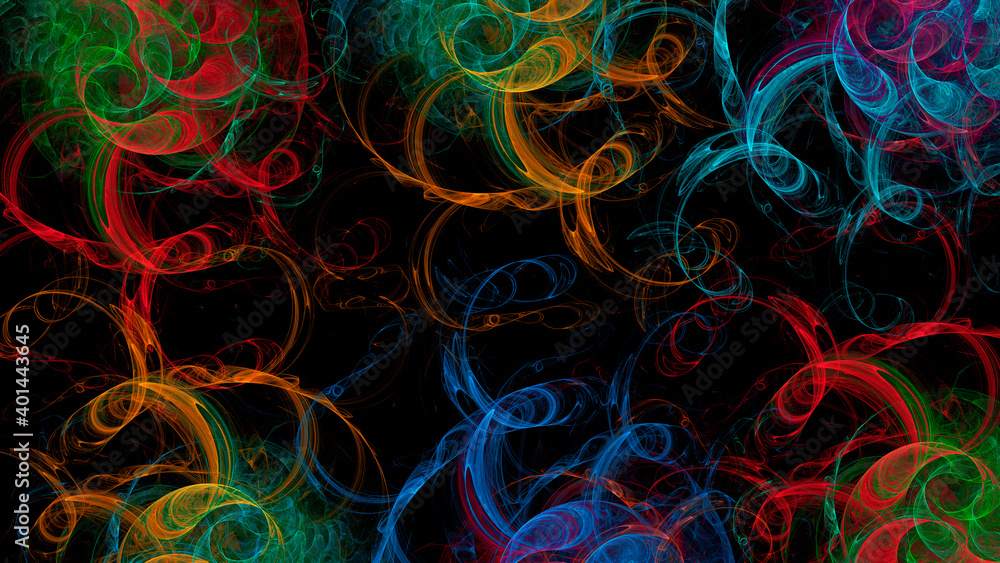 Abstract background neon lines . Fractal pattern flowers and smoke for creativity and design. Abstract background neon lines . Fractal pattern flowers and smoke for creativity and design.