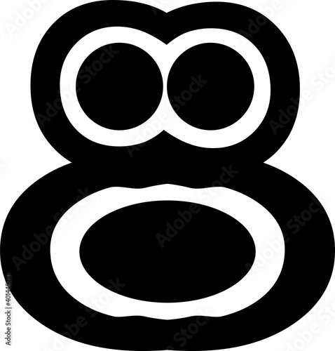 Flat design icons for primates such as Orang Utan, or monkey. Can also function as a logo for environmental or conservation issues