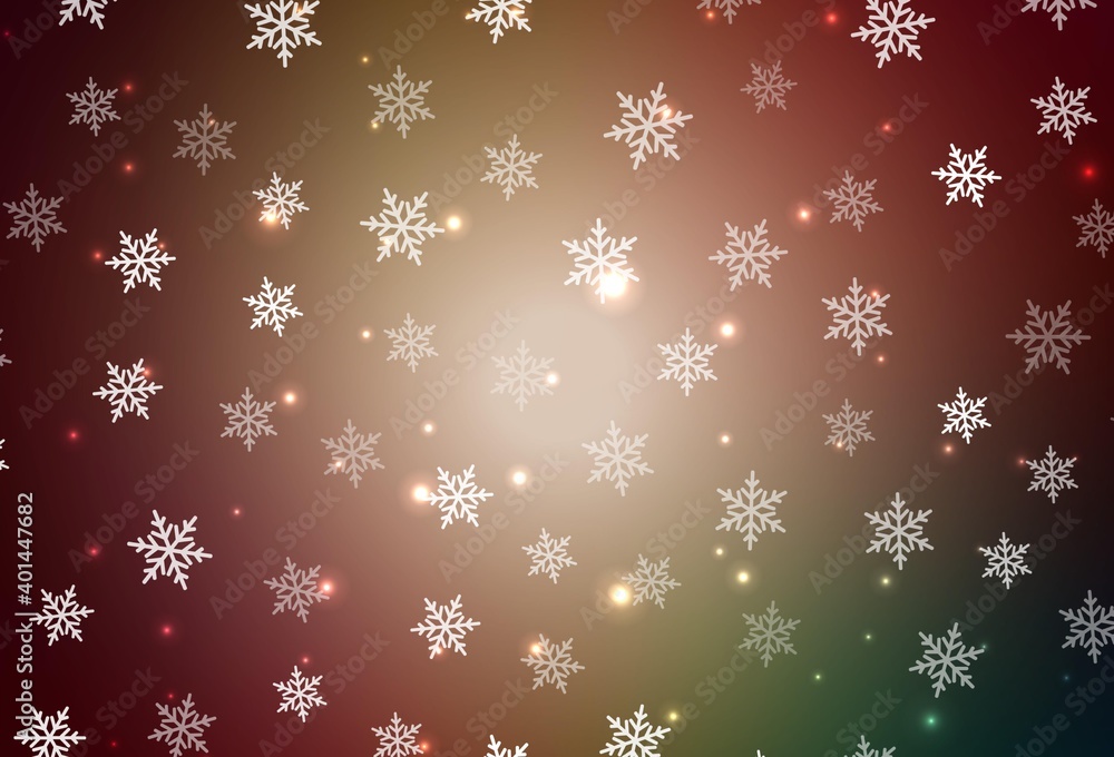 Dark Green, Red vector pattern in Christmas style. Dark Green, Red vector pattern in Christmas style.