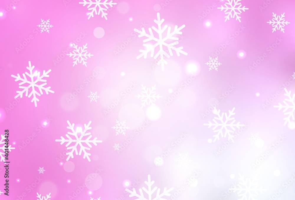Light Pink vector background in Xmas style. Light Pink vector background in Xmas style.