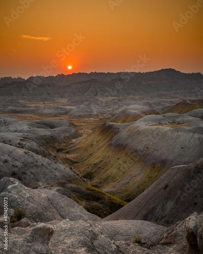 Early morning in the Badlands