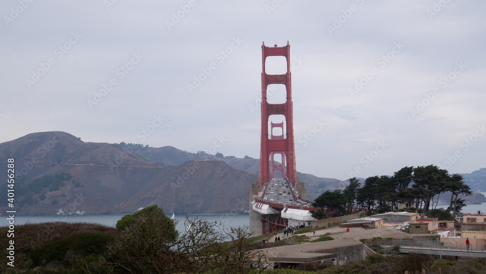 Golden State Bridge landscape view Golden State Bridge landscape view
