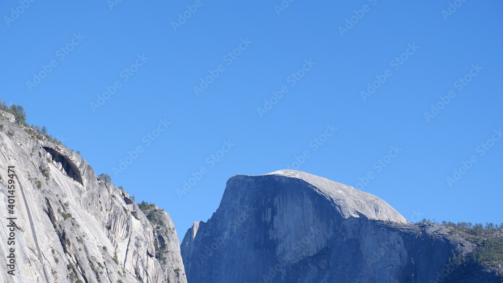 Half dome mountain landscape in Yosemite national park Half dome mountain landscape in Yosemite national park