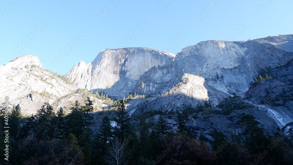 Rock in the mountains in Yosemite