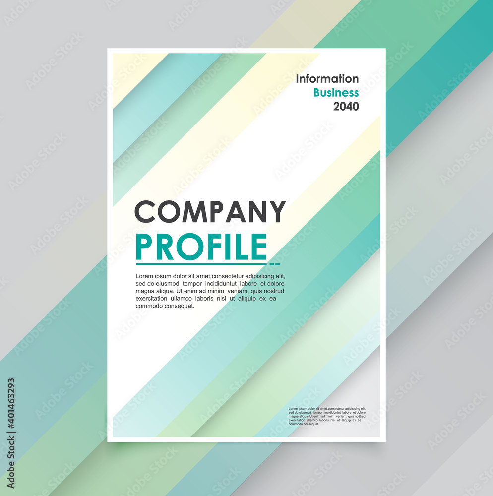 Fototapeta premium Modern business brochure template minimals