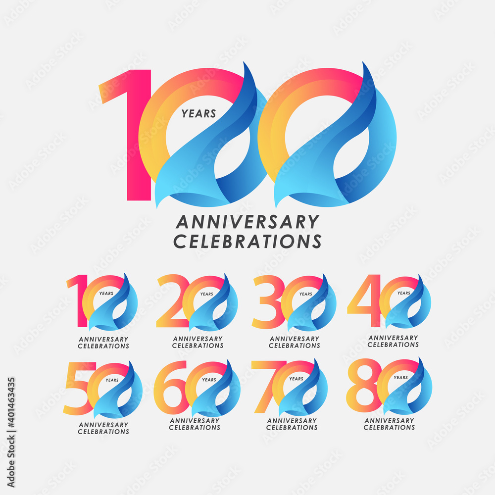 100 Years Anniversar Celebration Vector Template Design Illustration