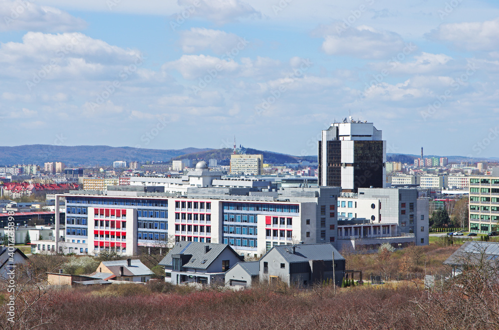 Obraz premium Blokowisko w Kielcach