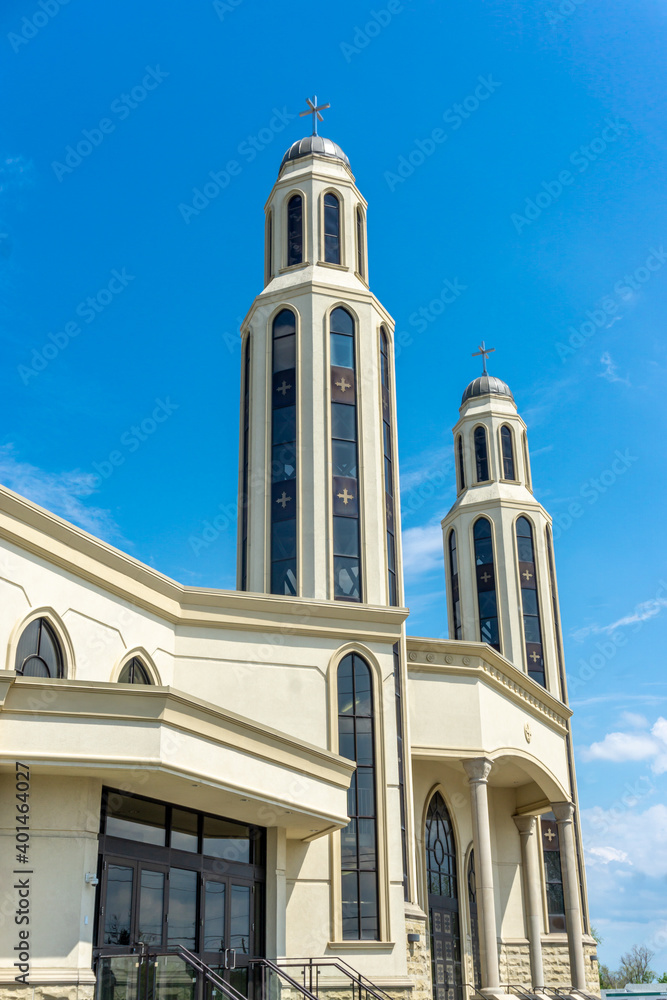 Brampton, Ontario/Canada - May 24, 2020 - Coptic Orthodox Church of Archangel and  and Saint Tekla.