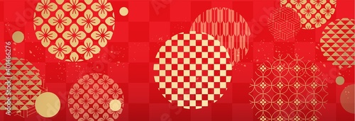 和柄素材　伝統模様　パターン セット　和柄	
