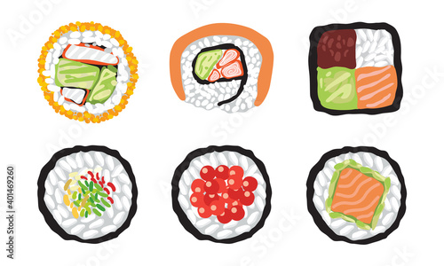 set of sushi