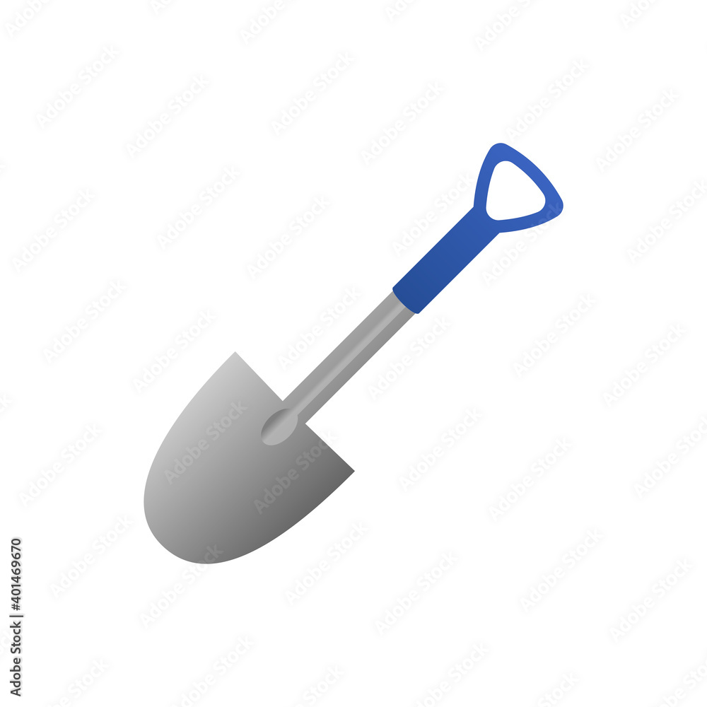 shovel isolated on white
