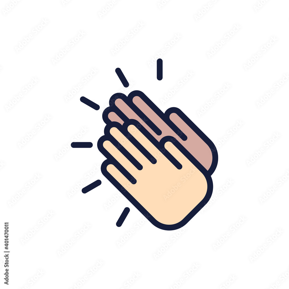 applause icon vector illustration design applause icon vector illustration design